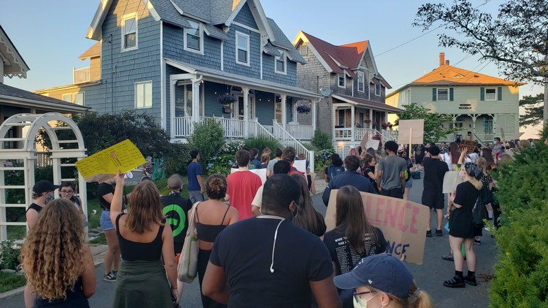 More than 100 protestors march through Salem, demand police defunding